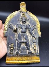 Museam Qulity Very Antique Old 18 Crt Gold Enalid Tabtien Buddha Bronze Tablet picture