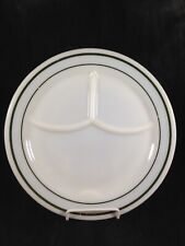 Vintage Corning Glass Restaurant Plate Divided 3 Section Barbecue 9-1/2” picture