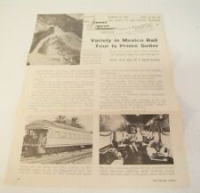 The Travel Agent 1963 Variety in Mexico Rail Vol. 53 Vintage Travel Memorabilia picture