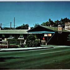 c1950s Grand Junction CO Silver Spur Motel AAA Visa Mastercard Sign PC Cars A126 picture