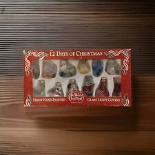 Vintage Merck Family's Old World 12 Days Of Christmas Hand Painted Glass  1999 picture