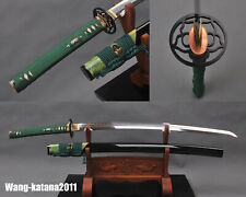 Fine Polished Clay Tempered T10 Carbon Steel Katana Japanese Samurai Sharp Sword picture