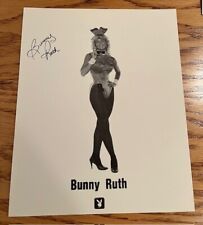 Chicago Playboy Club 1980's Bunny Ruth Autographed Signed Vintage Photo picture