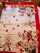 Vint.Tablecloth   Stunning Floral Colored Bouquets 70x104