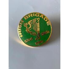 The IRISH BRIGADE Civil War Regiment w/Harp Irish Brigade Enamel Pin Badge picture