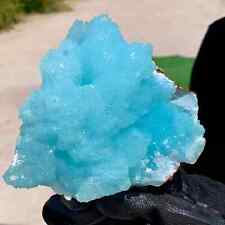 1.74LB Natural blue texture stone crystal,Heteropolar of Chinese blue aragonite picture