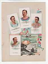 1888 A16 Allen & Ginter Tobacco Album Page of 1887 N28 Rowers Boat Racers picture