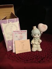 Vintage Enesco Precious Moments Happiness/Belonging 1993 Member Bday Box #B0008 picture