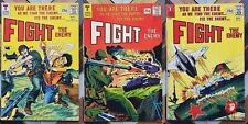 FIGHT THE ENEMY #1, 2 ,3 FN COMPLETE SET TOWER COMICS 1966 Silver Age WAR BOOKS picture