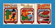 1978 Hostess WACKY TV SHOW Trading Cards Strip 37 38 39 CBC Cut PACKAGES spoof picture