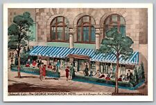 Postcard Sidewalk Cafe The George Washington Hotel Gramercy Park NYC NY  picture