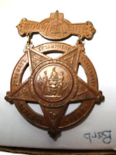 1898 Civil War Medallion Bicentenial Encampment 125 Yrs Old picture