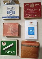 Vintage Foreign Empty Cigarette Packs, Lot Of 6, Imported. picture