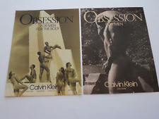 2 1989 Calvin Klein Obsession For Men Ads picture