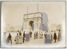 France, Marseille, Porte d'Aix, Arc de Triomphe vintage print.  c print picture