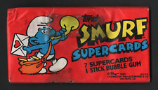 1982 Topps Smurfs Supercards Unopened Trading Card Pack  #A162 picture
