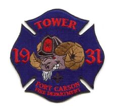 Fort Carson Fire Department Tower 1931 US Army Military Patch Colorado CO picture