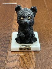 Vintage Handcrafted Made From Coal Hand Carved Black Bear 3.5” Tall Pennsylvania picture