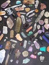 Tiny Crystal and Mineral Lot, Assorted Mixed Crystals and Minerals US Shipping picture