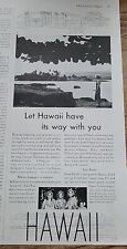 1933 Hawaii Tourist Bureau Have Its Way With You Art Vintage Ad picture