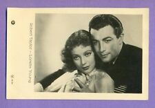 ROBERT TAYLOR & LORETTA YOUNG # 1921 VINTAGE PHOTO PC. PUBLISHER LATVIA 5772 picture