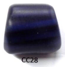 RARE Midnight Blue Centerpiece Chevron Trade Bead African LTD CC28 Bg 39 picture