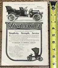 1907 Studebaker Model H 30-35 Hp Automobile Car Art Antique Picture Print Old Ad picture