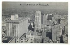 Financial District Of Minneapolis MN c1947 Postcard - Minnesota picture