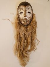 Vintage African Tribal Art Congo DRC Lega Bwami Idimu Wood & Raffia Mask picture