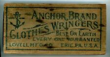 Early 1900s Unusual Anchor Brand Clothes Wringers, Erie, Pa., Wooden Rat Trap picture