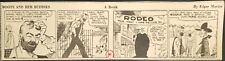 1940 Boots & Her Buddies Comic Strip Edgar Martin Western Rodeo Clown May 25 picture