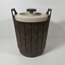 VTG Rubbermaid Insulated Ice Bucket Wood Grain Woodbine Coll 2478 - EXC COND picture