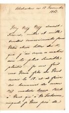 Princess Maria Carolina SIGNED 1863 letter - Prince Henri d'Orleans, Duke Aumale picture