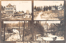 1910? RPPC 4 View Greetings from Yungborn Butler NJ Main Building Cottages Parks picture