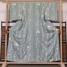 Japanese 1127 Floral Embroidery On Fan Fine Color Small Pattern Pure Silk picture