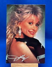 Vintage Dolly Parton Dollywood 4 x 6 Postcard 1988 Dangle Earrings Black Gloves picture