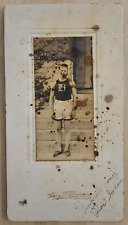 Rare Sport Man Athletic 1910s Harry Plummer Cabinet Orig Vintage Photo picture