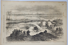 Frank Leslie's 8/19/1865  Battle of the Crater   /  Post war hospitals picture