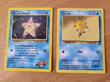 Misty's Staryu 92/132 And Staryu 95/140 Gym Challenge Set Pokemon Card  picture