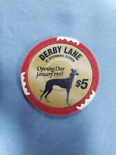 Derby Lane opening day 1997, $5. Poker Chip picture
