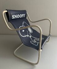 Vintage Snoopy or Belle 7” Beach Lounge Chair / Navy Blue Vinyl picture