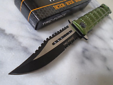 Tac-Force Assisted Open Rambo Style Pocket Knife Folder TF-710GN OD Green New picture