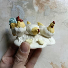 1PC Lenox China First Blessing Nativity ROOSTER and CHICKENS Figurine Decor picture
