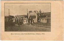 ALLIANCE OH Lake Park Chautauqua Stark Electric Railway Interurban Ohio Postcard picture