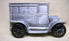 Die Cast Metal 1919 US Mail Parcel Post Delivery Truck Piggy Bank picture