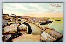 Newport RI-Rhode Island, Cliffwalk, Antique, Vintage Souvenir Postcard picture