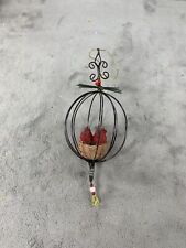 Red Bird Cardinal In Cage Ornament picture