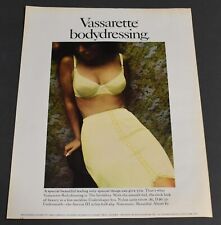 1971 Print Ad Sexy Vassarette Bodydressing Bra Brunette Lady Beauty Feminine art picture