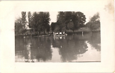 RPPC Real Photo AZO Postcard Green Lake Boats c1904-1918 picture
