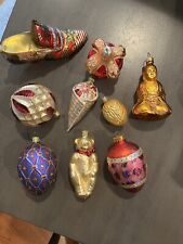 Vintage Inge Gla - Russian  Ussr Glass / Poland/germ Lot Of 9 Christmas Ornament picture